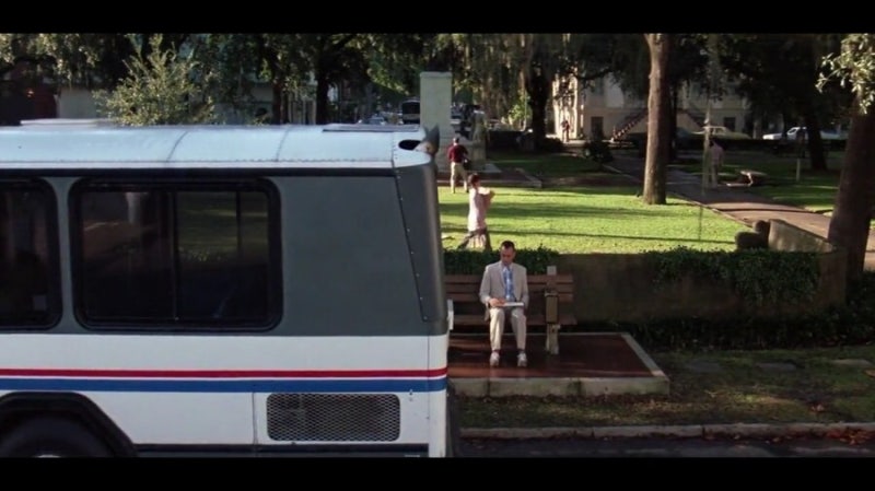 포레스트 검프 버스 정류장