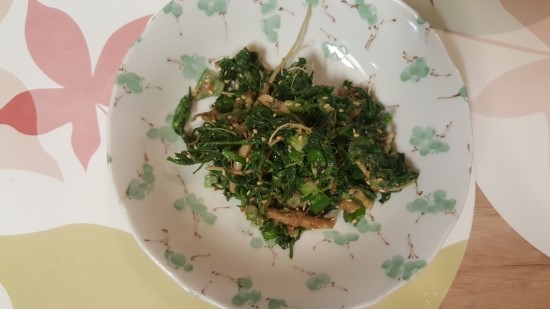  지난봄에 도전한 냉이무침