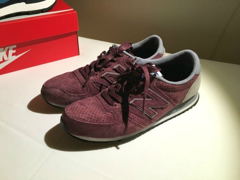 New Balance 420 Burgundy Perforated Suede Trainers 뉴발란스 420 버건디 스웨이드 : 네이버  블로그