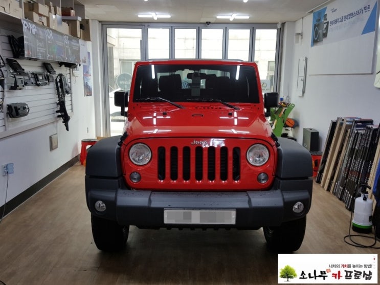  크라이슬러 JEEP 루비콘 순정 네비게이션 후방장착