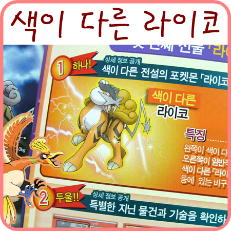  포켓몬 스토리 - 색이 다른 라이코 배포