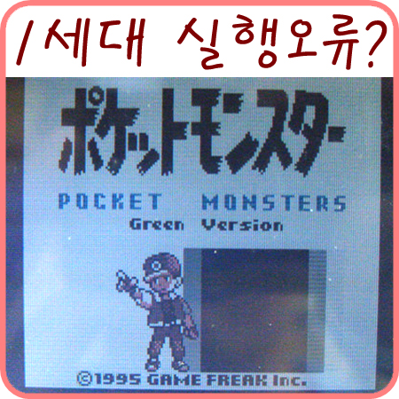  게임 실행 오류.. 팩에 문제가 있는 걸까요?