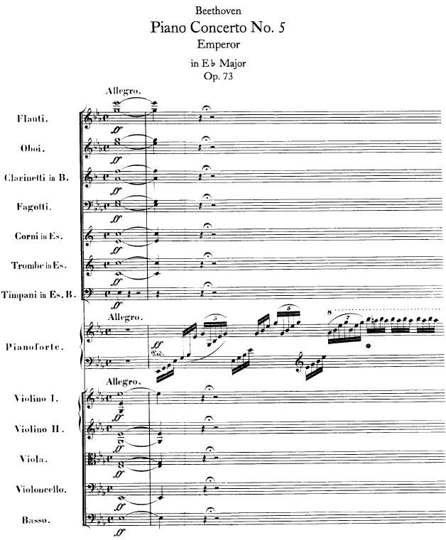 베토벤 피아노 협주곡 제5번 E♭장조, Op.73(Beethoven - Piano Concerto no. 5 in E flat) :  네이버 블로그