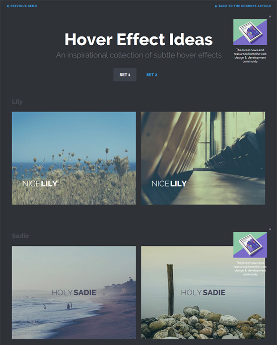 [css3] Hover Effect Ideas
