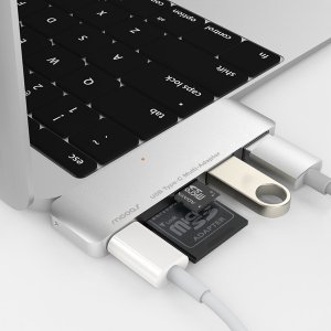 [Mooas] 무아스 맥북 USB-C 멀티 아답터 광주 상무지구 애플샵 USB 3.0 SD리더기 Hub.