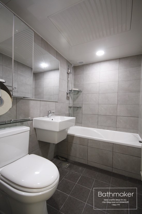 녹색 욕실의 변신!! 신내동 벽산아파트 거실 욕실 리모델링 시공후기 