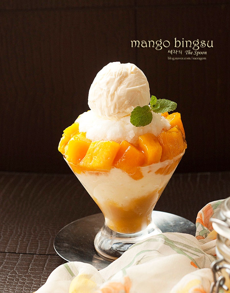 Picture of Mango Bingsu by Saera Spoon on Naver