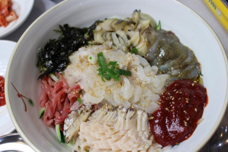  군포 바다랑횟집 생방송투데이 고수뎐 정통포항물회 방영