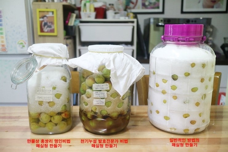 황매실로 세가지 방법의 매실청 만들기 : 네이버 블로그