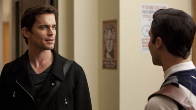 글리 시즌 5 커트와 블레인의 키스