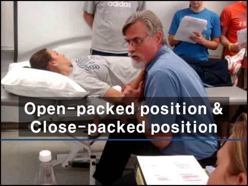 Open(Loose)packed position & Closepacked position 네이버 블로그
