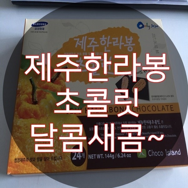  제주한라봉초콜릿 달콤새콤~