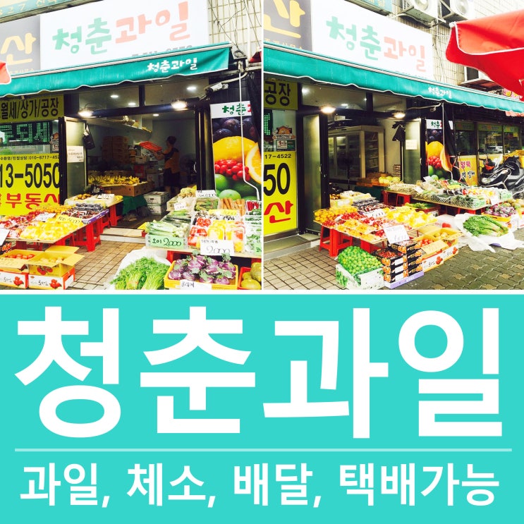  학장과일 * 과일과 채소가 싱싱해요~! 과일 택배 배달도 한대요