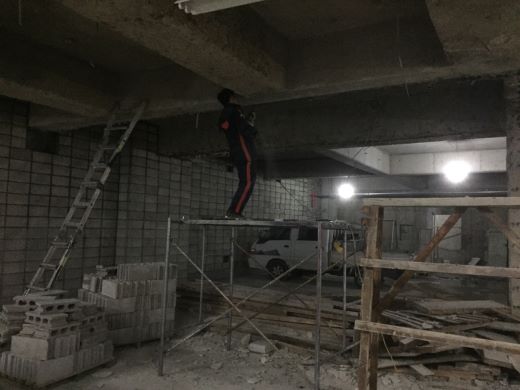 양재동 빌딩 지하 주차장 철판,에이치빔 구조보강공사
