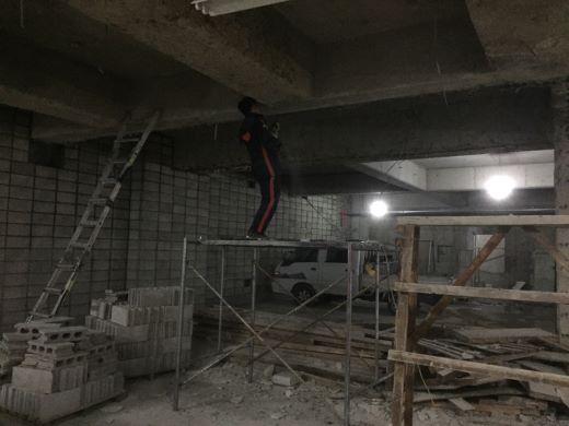  양재동 빌딩 지하 주차장 철판,에이치빔 구조보강공사