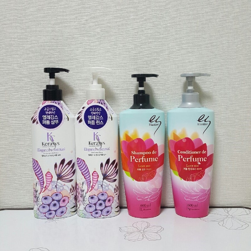 퍼퓸샴푸 비교 엘라스틴 퍼퓸샴푸VS 케라시스 퍼퓸샴푸