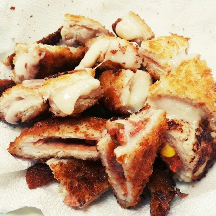  [리뷰] 통이통이 치즈/피자 돈까스!