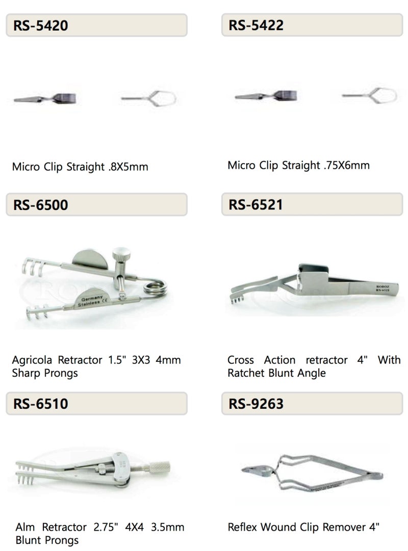 [엔바이오랩]-ROBOZ / Surgical Instrument-Most Popular Items / 로보즈사의 가장 인기있는 ...