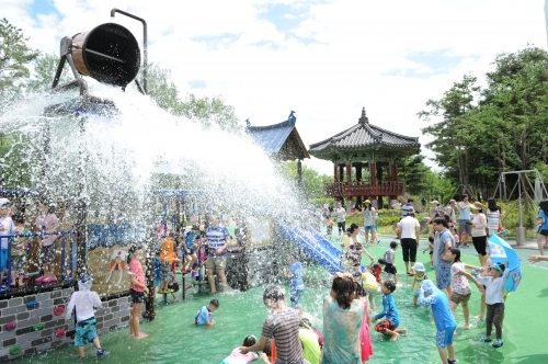 수원에서 물놀이 즐길수 있는곳! 영통 매여울근린공원!