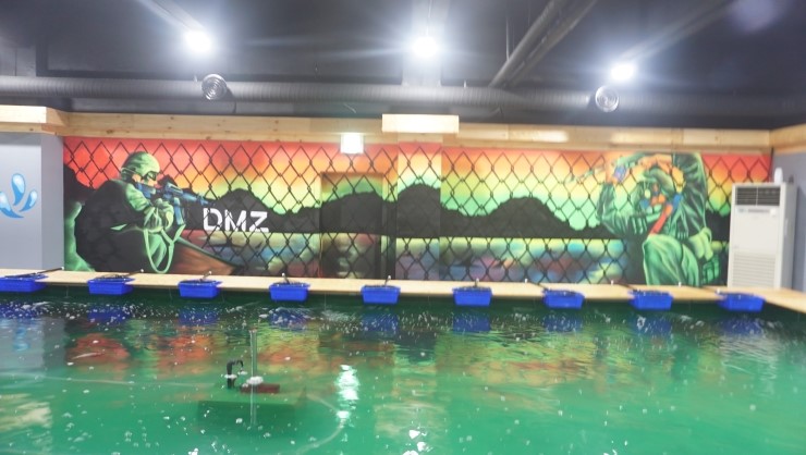 인천 실내낚시터 그래피티[인테리어벽화]DMZ