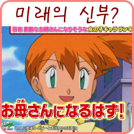  포켓몬 여자 주인공 미래의 아내 랭킹?
