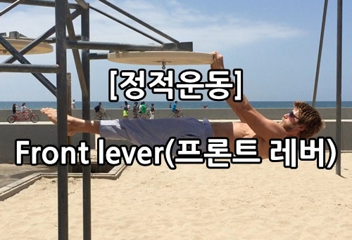 [정적운동]수평당기기-Front Lever(프론트 레버)
