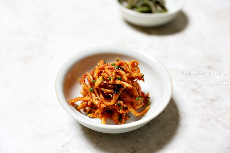 진미채무침-어르신반찬 볶음보다 무침으로 부드럽게