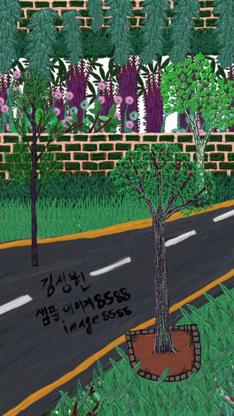  [작품] 나를위한정원(Garden for me)2014-5 [디지털액자, 시간회화]