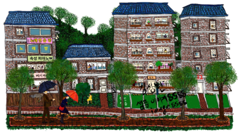 [작품] 나를위한정원(Garden for me)2015-6 [디지털액자, 시간회화]
