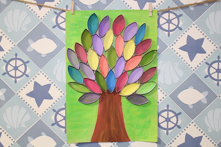아티스트맘의 참 쉬운 미술 놀이 - 휴지심 나무 : 네이버 블로그