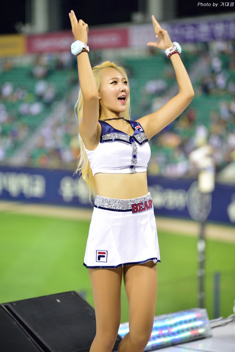 두산베어스 박소진 치어리더 잠실야구장 KIA vs 두산 2 (2016.08.10)