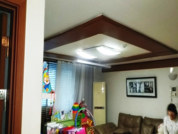 [햇살처럼난방기] : 전라도 군산 가정집 난방 아파트 거실 설치
