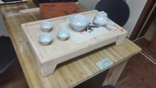  편백나무 다기상