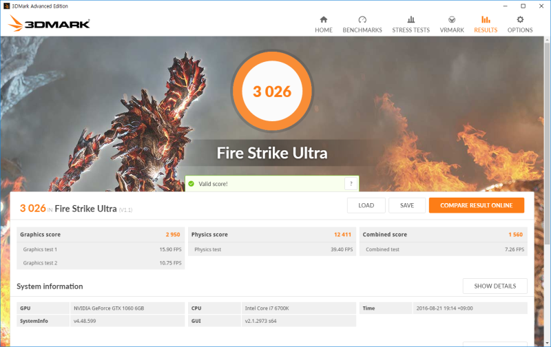 Gtx 1060 firestrike clearance