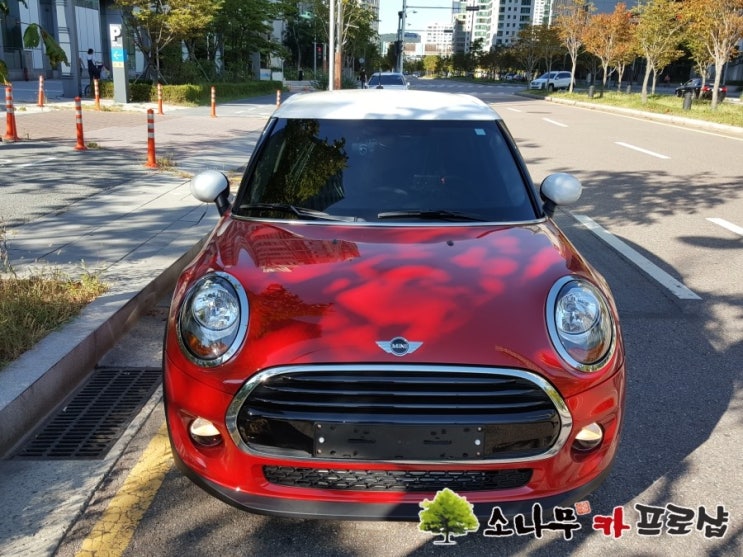  미니쿠퍼 F55 후방카메라 마이딘 콤보 장착