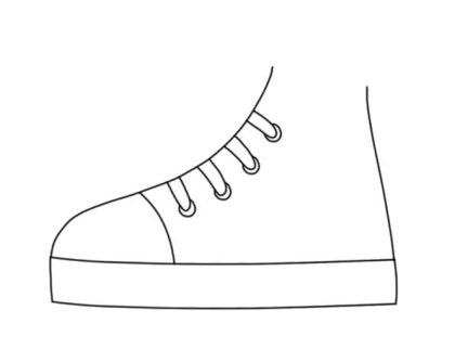 컨버스 신발 색칠하기