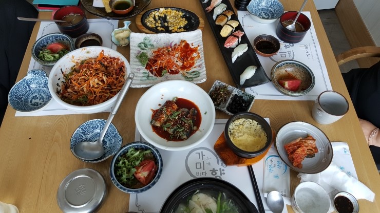 정관 매학리 생선회 전문 코스요리'바다향'에서 점심을!!!