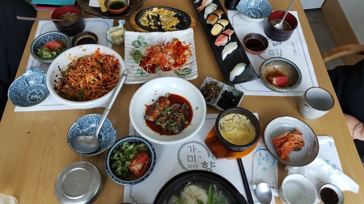  정관 매학리 생선회 전문 코스요리'바다향'에서 점심을!!!