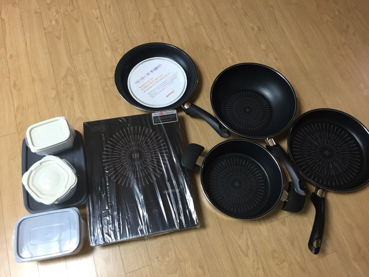 해피콜 후라이팬 티타늄세트 홈쇼핑구성 너무 좋네요
