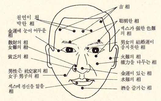 얼굴 위의 점으로 보는 관상 : 네이버 블로그