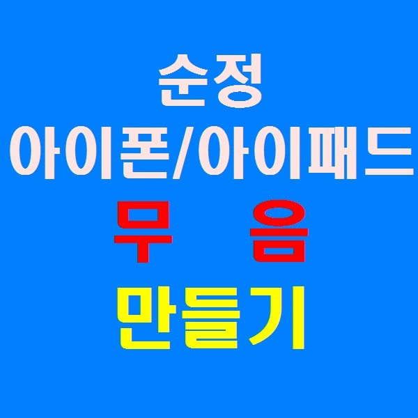 [아이폰/아이패드 팁] 순정 아이폰 / 아이패드 카메라 무음 및 무음 캡쳐 사용하기~