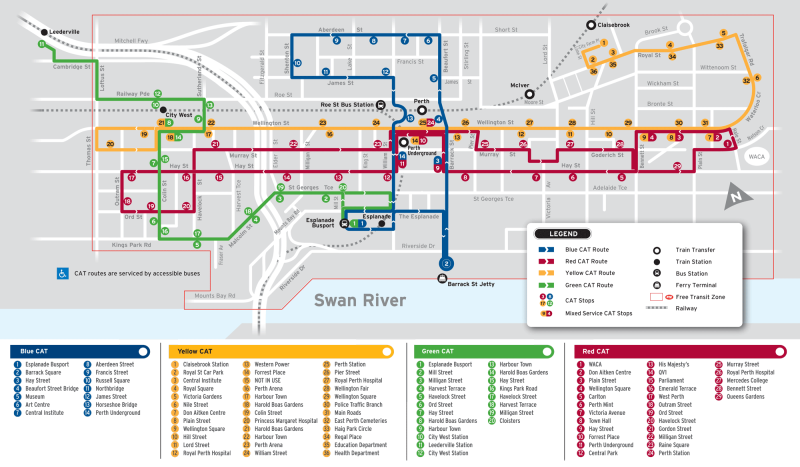 Perth Cat Bus Map Perth Cat Bus : 네이버 블로그