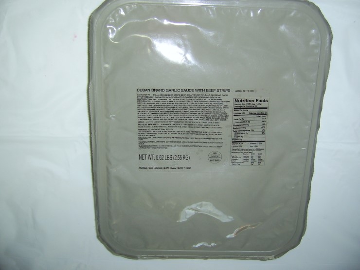  Cuban Brand Garlic Sauce with Beef Strips