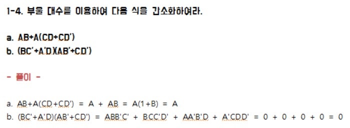 부울대수(Boolean Algebra) 간소화 강좌! : 네이버 블로그 부울대수(Boolean Algebra) 간소화 강좌! : 네이버 블로그