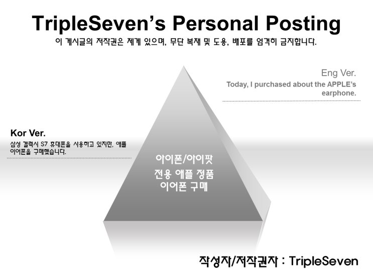  [TripleSeven/리뷰] 아이폰/아이팟 전용 애플 정품 이어폰..