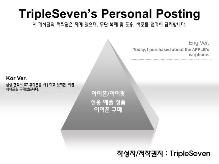 [TripleSeven/리뷰] 아이폰/아이팟 전용 애플 정품 이어폰..