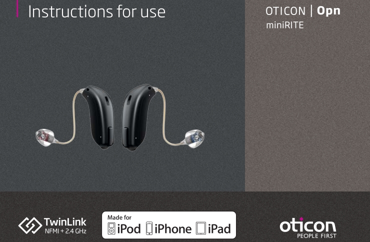 오티콘 오픈(oticon opn) miniRITE 사용자 설명서