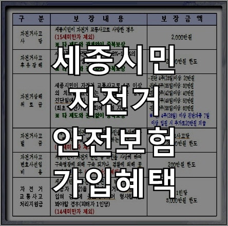 “세종시민이면 전국 어디서나 혜택” 세종시, 자전거 안전보험 가입