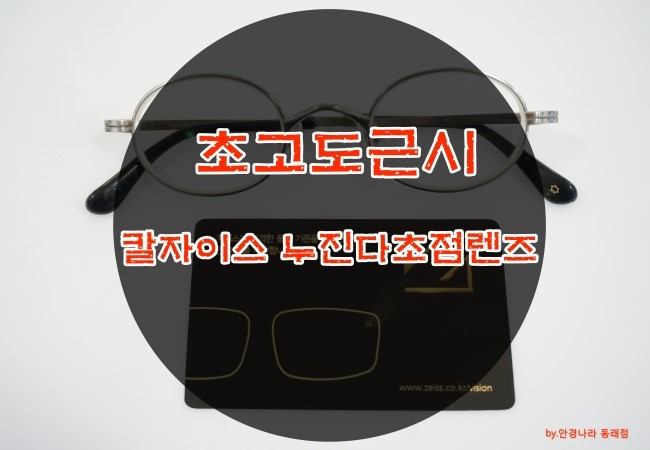 초고도 근시 난시 돋보기 칼자이스 누딘다 초점 렌즈 적응! 부산