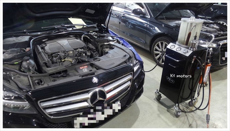  벤츠CLS350 엔진오일교환 K1모터스 